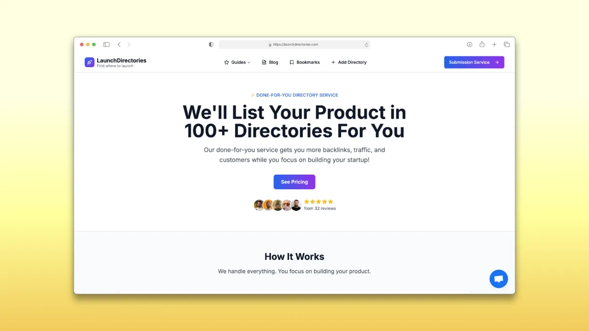 LaunchDirectories - Top directory submission service for SaaS products
